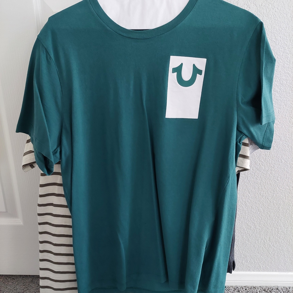 True Religion Teal Short Sleeve Tee